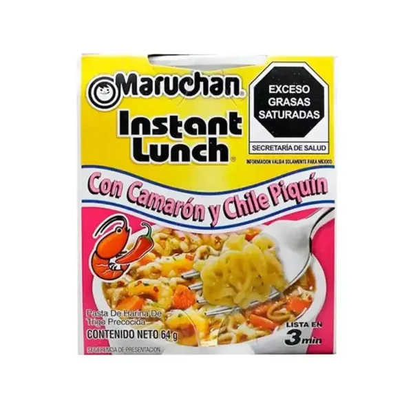 SOPA INSTANTANEA MARUCHAN CAMARON Y CHILE 64G
