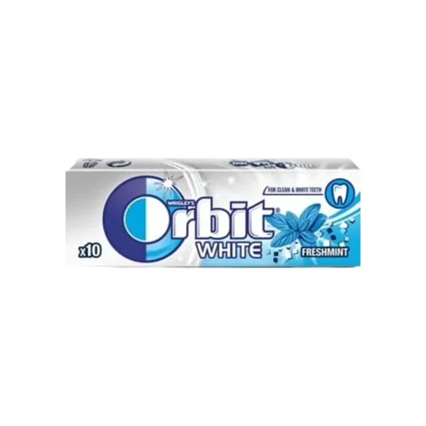 CHICLE ORBIT MENTA WHITE 14G