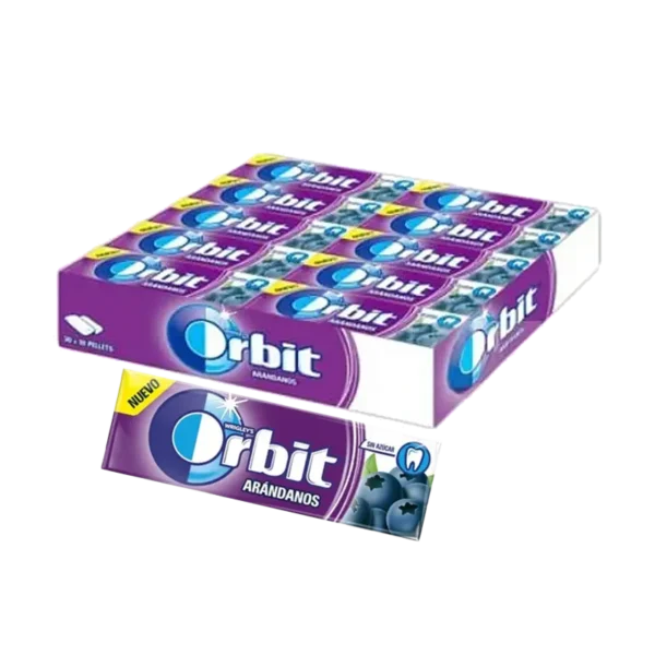 CHICLE ORBIT ARANDANO MASTICABLES 14G