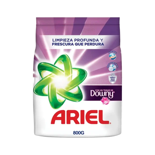 DETERGENTE POLVO ARIEL TOQUE DOWNY 800G