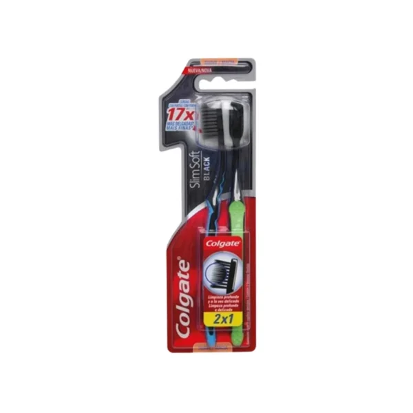 CEPILLO COLGATE SLIM SOFT BLACK X2U