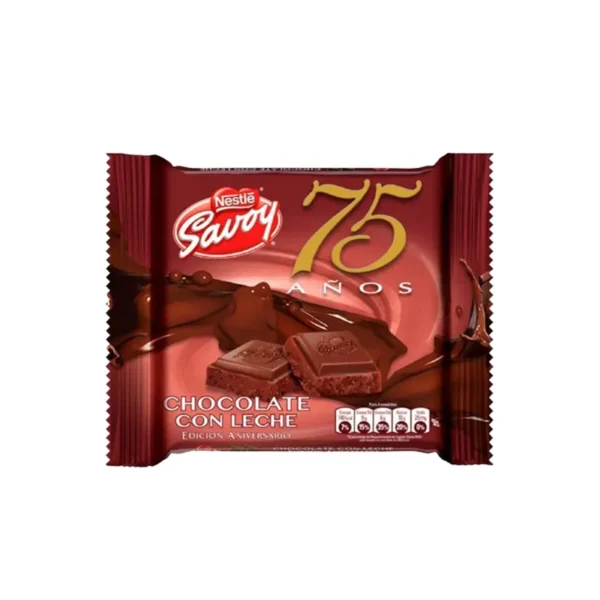 CHOCOLATE SAVOY CARRE ANIVERSARIO 75 AÑOS 100G