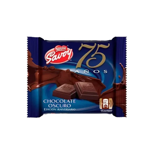 CHOCOLATE SAVOY CARRE 75 ANIVERSARIO DARK 100 GR