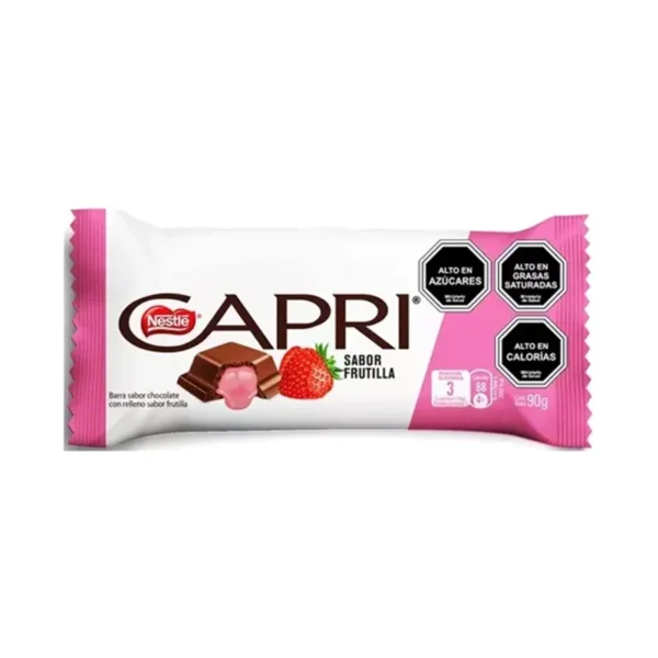 CHOCOLATE CAPRI FRUTILLA 90G