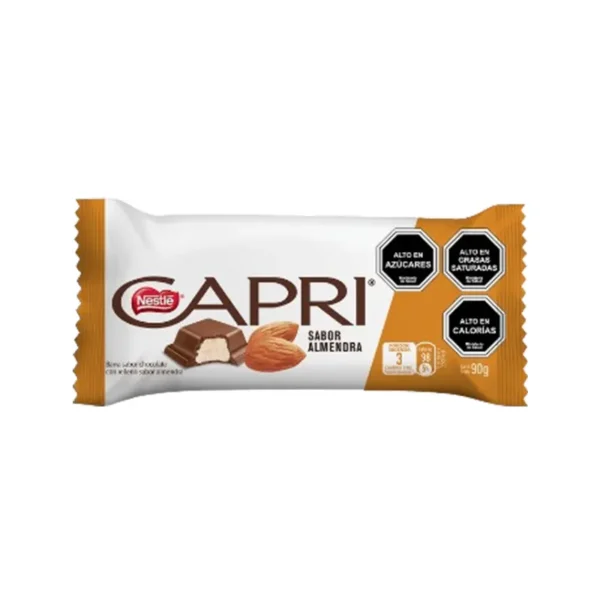 CHOCOLATE CAPRI ALMENDRA 90G