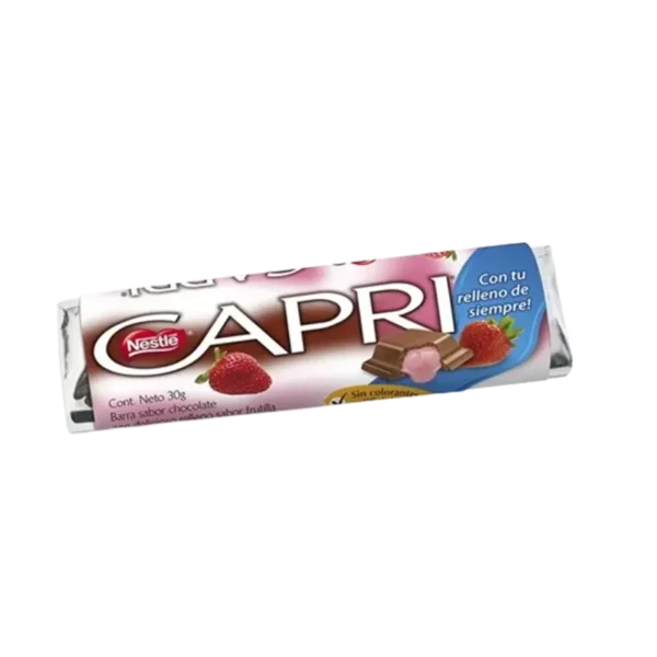 CHOCOLATE CAPRI FRUTILLA 30G (PXDP)