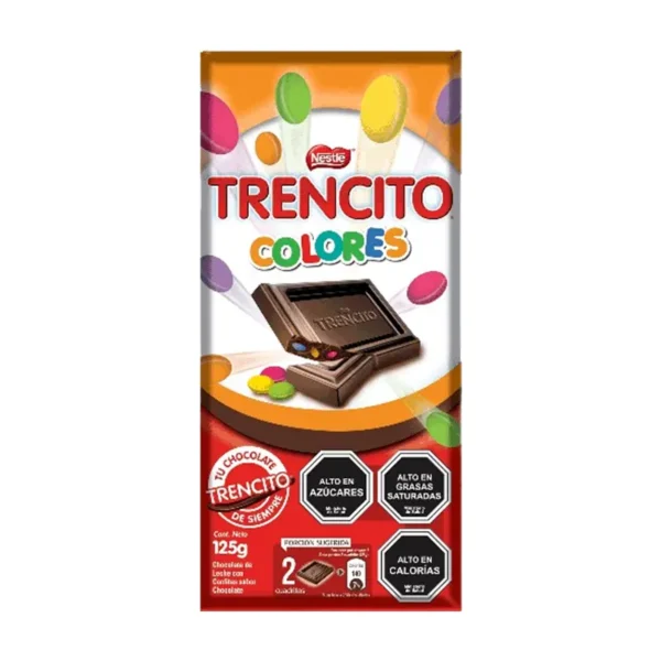 CHOCOLATE TRENCITO COLORES 125G