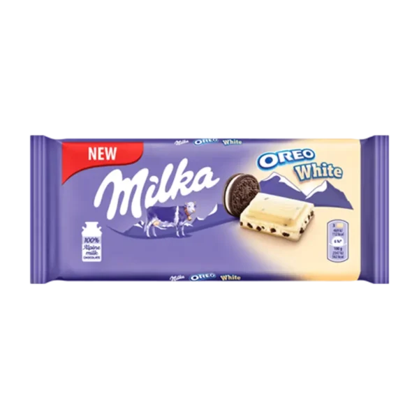 CHOCOLATE MILKA OREO WHITE 100G