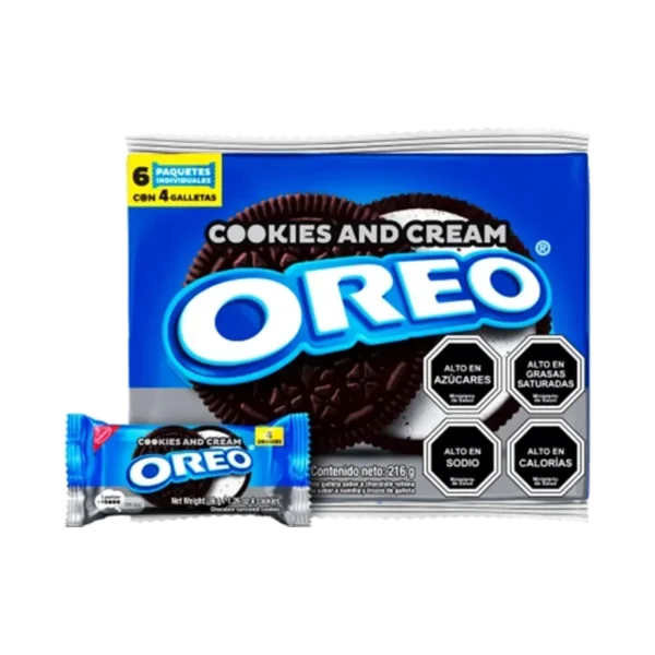 GALLETA OREO COOKIES AND CREAM 36GR PACK 6U
