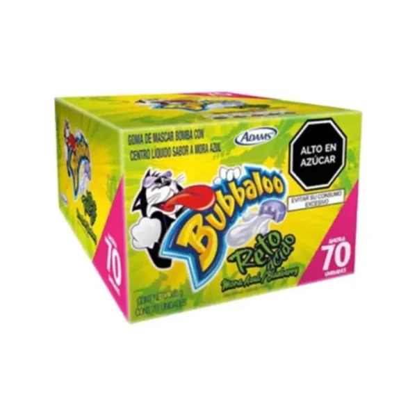 CHICLE BUBBALOO RETO ACIDO 357G (PXDP)