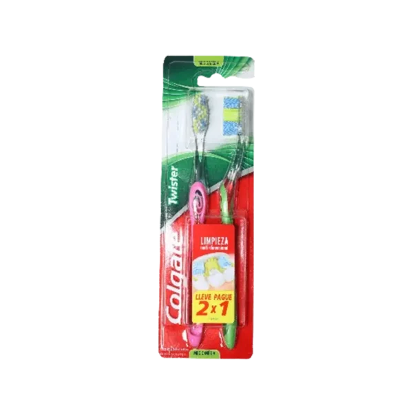 CEPILLO DENTAL COLGATE TWISTER MEDIO PACK 2X1