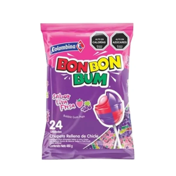 BON BON BUM UVA FRESA 24U 456G
