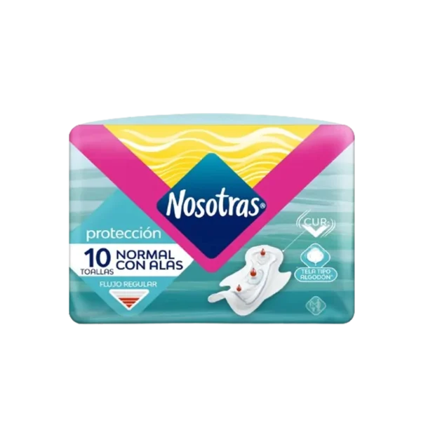 TOALLAS HIGIENICAS NOSOTRAS NORM SUAVE C/ALAS 10U