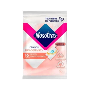 PAÑITOS HUMEDOS NOSOTRAS PRO DEFENSE 16 U