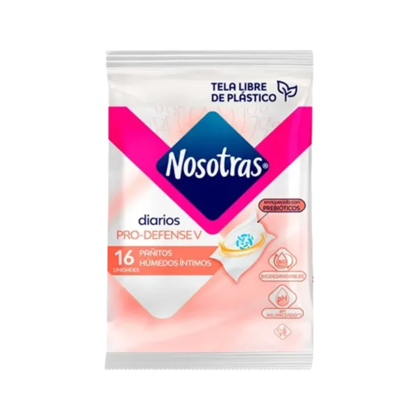 PAÑITOS HUMEDOS NOSOTRAS PRO DEFENSE 16 U
