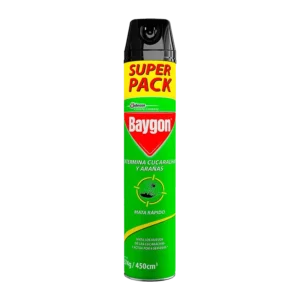 INSECTICIDA AEROSOL MATA CUCARACHA BAYGON 450CC