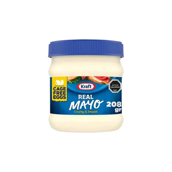 MAYONESA KRAFT REAL MAYO TARRO 208G/236G