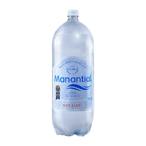 AGUA MANANTIAL SIN GAS 3LT
