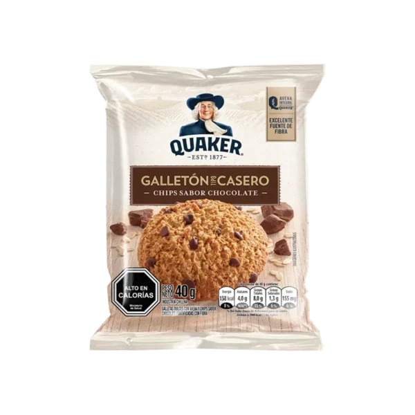 GALLETON QUAKER AVENA CHIPS CHOCOLATE 40G