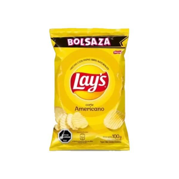 PAPAS LAYS CORTE AMERICANO BOLSAZA 100G