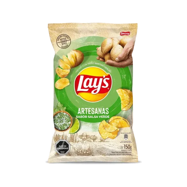 PAPAS LAYS ARTESANAS SALSA VERDE 150G