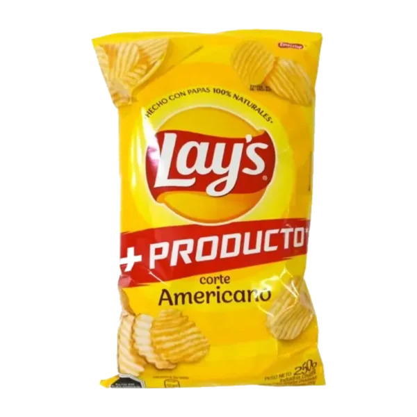 PAPAS LAYS CORTE AMERICANO +PRODUCTO 250G