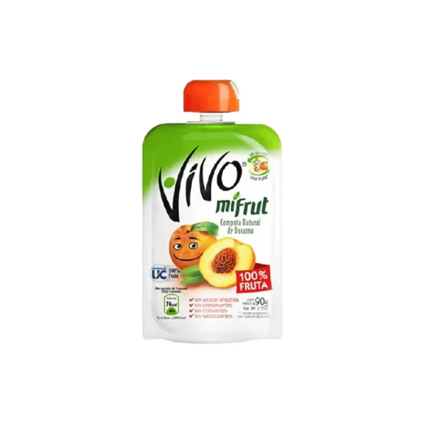 COMPOTA VIVO MIFRUT DURAZNO 90G (36)