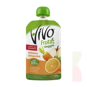 COMPOTA VIVO VEGGIE NARANJA ZANAHORIA 120G