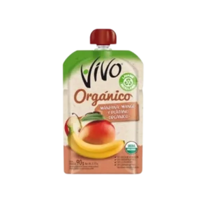 COMPOTA VIVO ORGANICO MANZANA PLATANO MANGO 90G