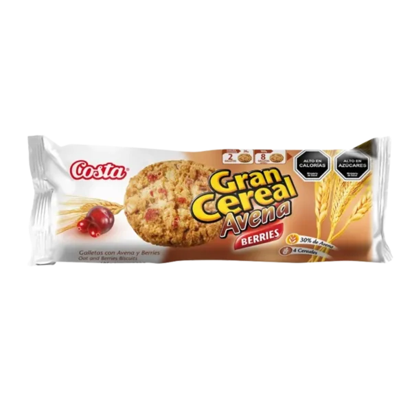 GALLETA COSTA GRAN CEREAL AVENA BERRIES 185G