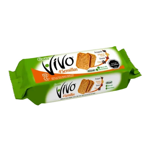 GALLETA COSTA VIVO 4 SEMILLAS 153G