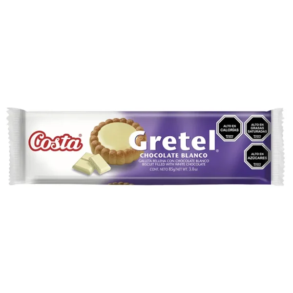 GALLETA COSTA GRETEL CHOCOLATE BLANCO 85G