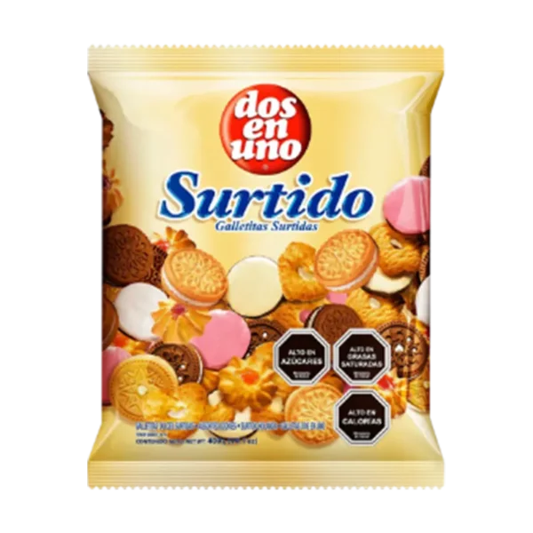 GALLETA DOS EN UNO SURTIDO HOLANDA 400G