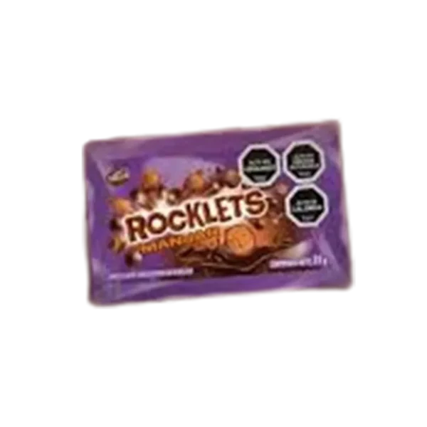 CHOCOLATE ROCKLETS MANJAR BOLSA 30G (PXDP)