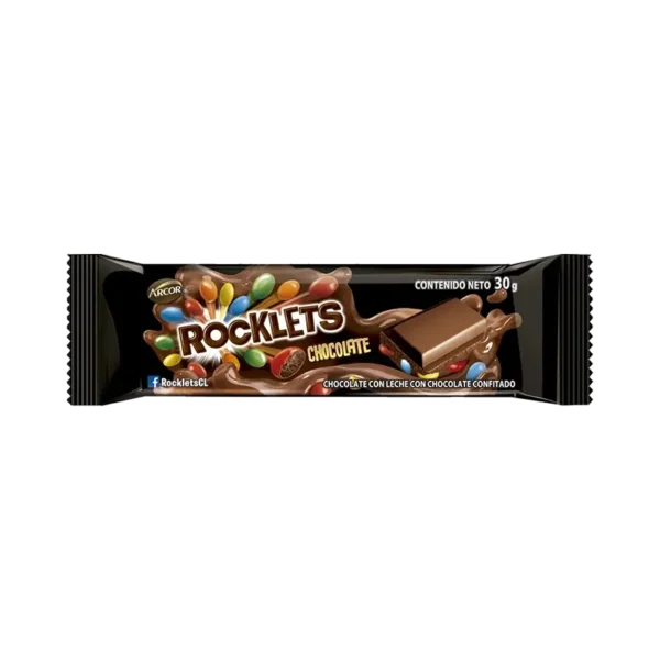 CHOCOLATE ROCKLETS TABLETA 30G