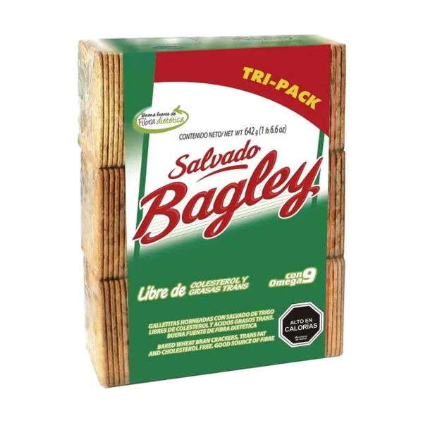 GALLETA SALVADO BAGLEY TRI-PACK 600G