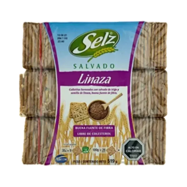 GALLETA SELZ SALVADO LINAZA TRIPACK 519G