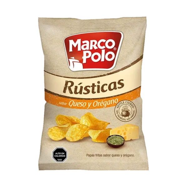 PAPAS RUSTICAS QUESO Y OREGANO MARCO POLO 185G