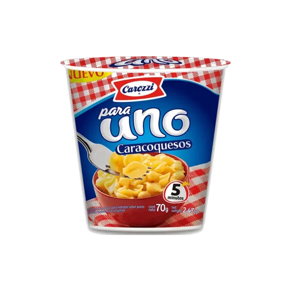 PASTA PARA UNO CAROZZI CARACOQUESO 70G