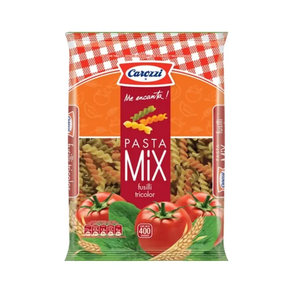 FIDEOS CAROZZI FUSILLI TRICOLOR 50 30X400 GR.