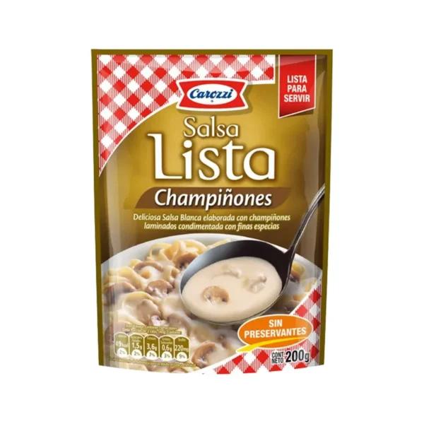 SALSA LISTA CHAMPIÑONES 200G