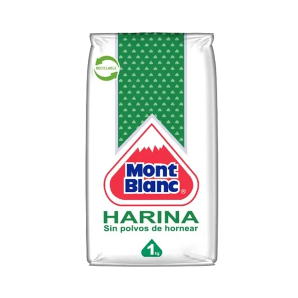 HARINA MONT BLANC SIN POLVO 1KG
