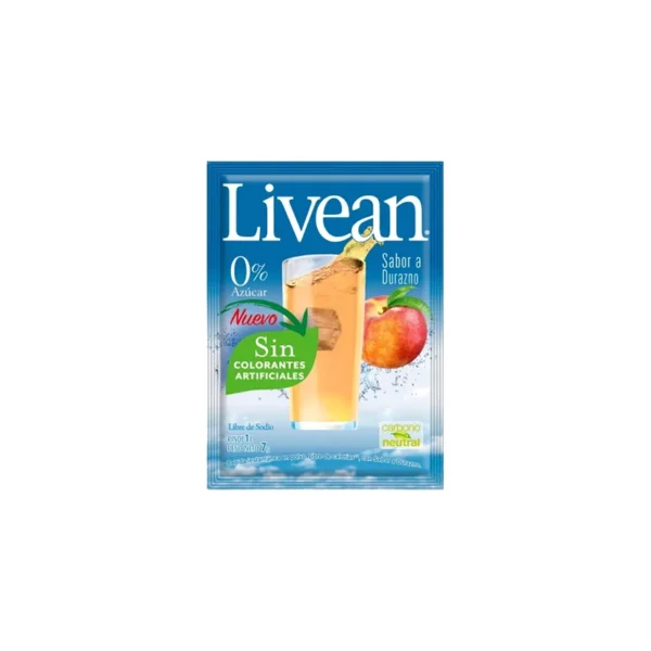 JUGO EN POLVO LIVEAN DURAZNO 7G (PXDP)