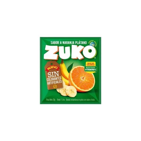 JUGO EN POLVO ZUKO NARANJA PLATANO 25G