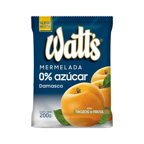 MERMELADA WATTS SIN AZUCAR DAMASCO 200G