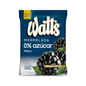 MERMELADA WATTS SIN AZUCAR MORA 200G