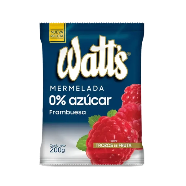 MERMELADA WATTS SIN AZUCAR FRAMBUESA 200G