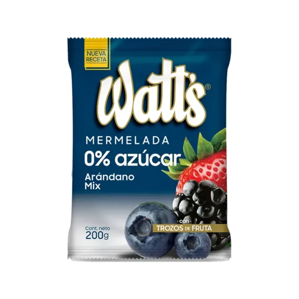 MERMELADA WATTS SIN AZUCAR MIX ARANDANO 200G