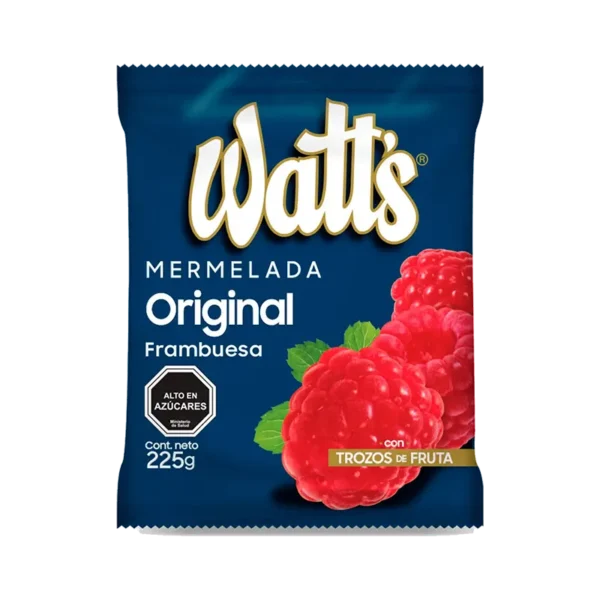 MERMELADA WATTS FRAMBUESA 225G