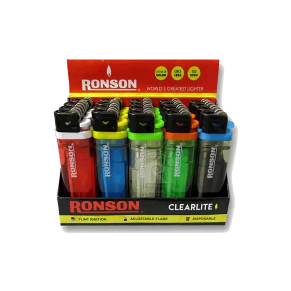 ENCENDEDOR RONSON CLEARLITE DISPLAY 20U